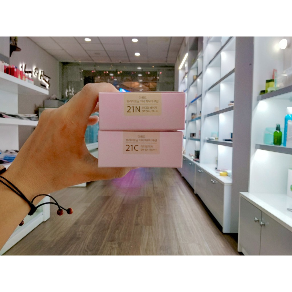 Phấn Nước Mỏng Mịn, Lâu Trôi, Che Phủ Tốt Mamonde Brightening Cover Powder Cushion SPF50+ PA+++ | BigBuy360 - bigbuy360.vn