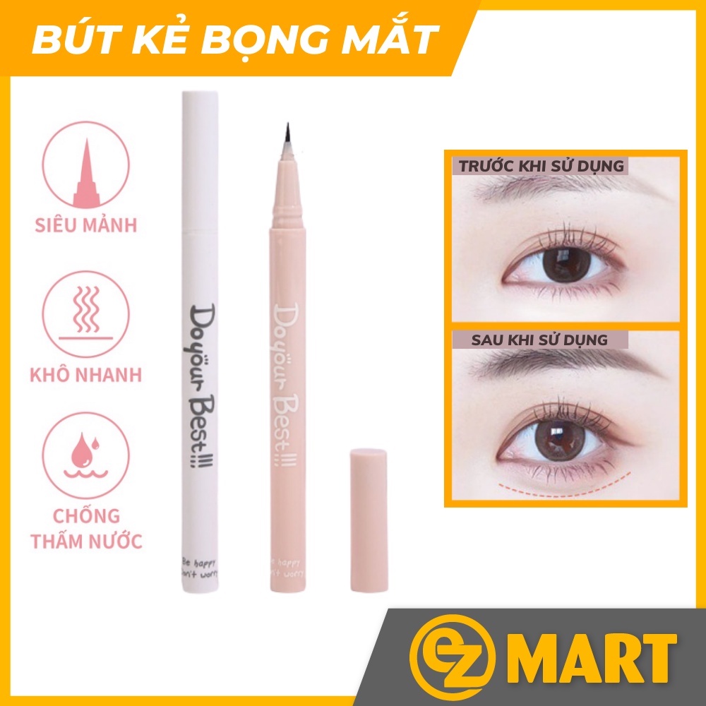 Bút kẻ bọng mắt nét mảnh chống nước GOGO TALES, Bút kẻ trang điểm bọng mắt và mí mắt chống nước