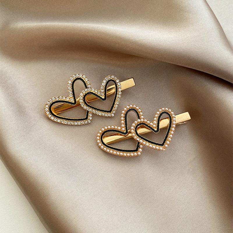 Kẹp Tóc Hình Nơ Đính Ngọc Trai Xinh Xắn