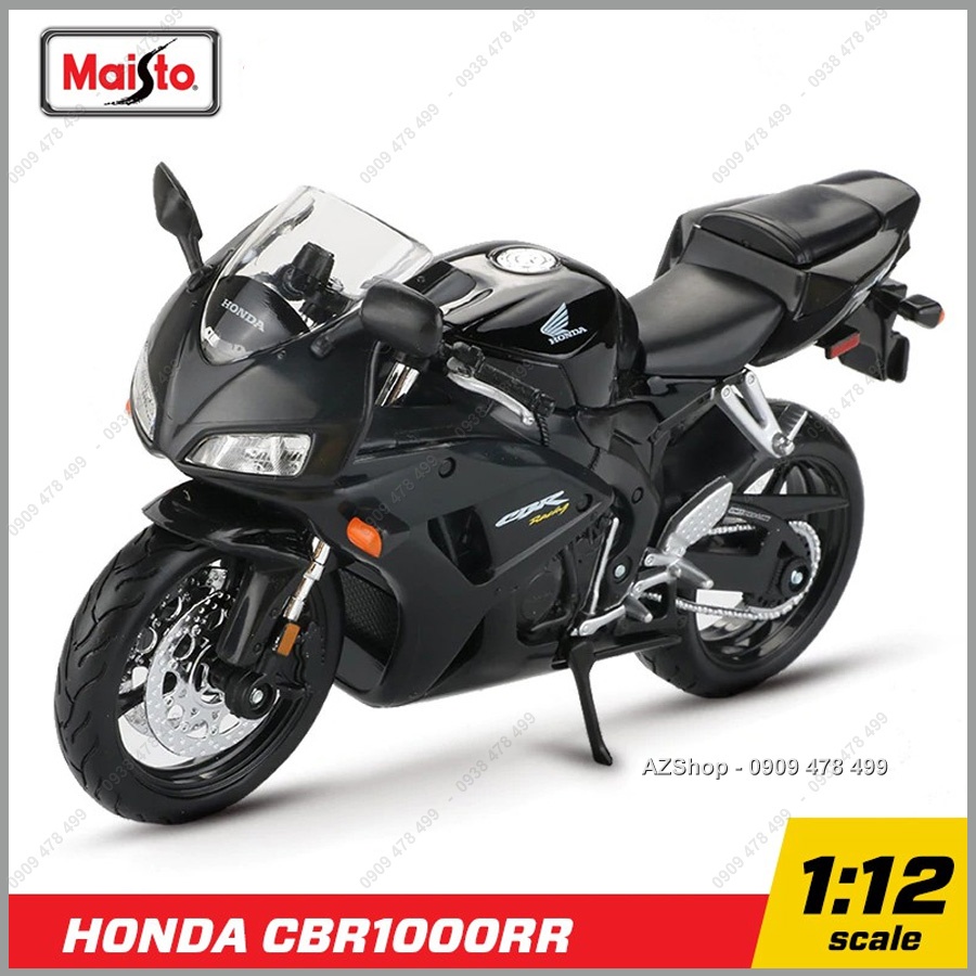 Xe Mô Hình Moto Honda CBR 1000RR - Tỉ Lệ 1:12 - Maisto - Đen - 8666