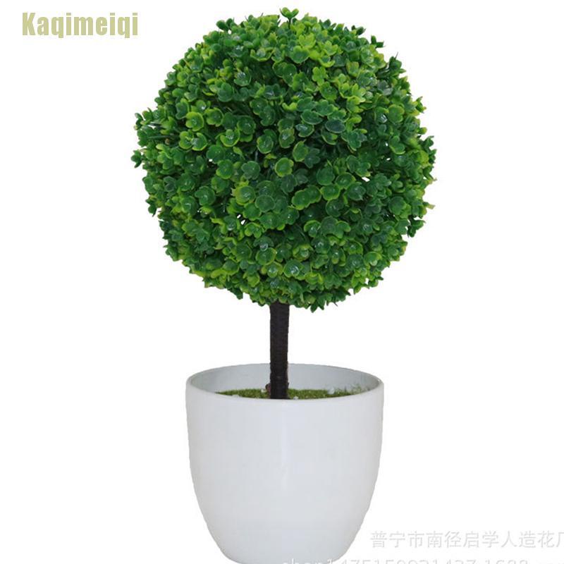 Chậu cây nhân tạo 5 màu sắc tùy chọn dùng trang trí nhà cửa