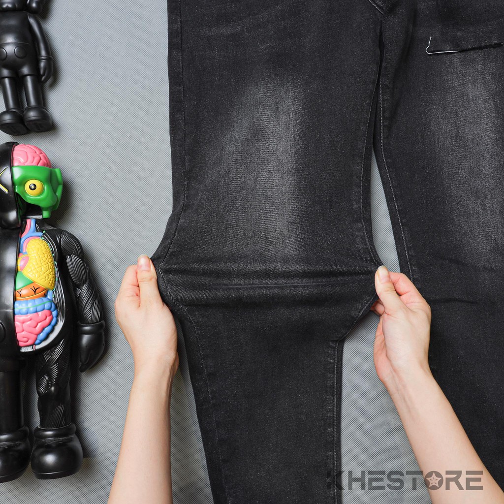 Quần Jeans Nam Khestore J-13 , Jeans Baggy Đen Rách Phong Cách Hàn Quốc | BigBuy360 - bigbuy360.vn