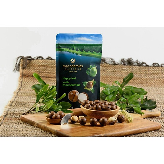 Hạt MAC CA ÚC Vị Vanilla - Macadamias australia since 1958 - 225g