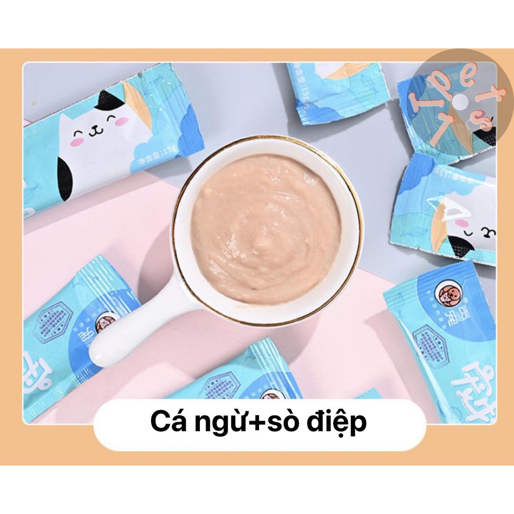 [Mã 159FMCGSALE giảm 8% đơn 500K] Súp thưởng cho mèo cưng Cat Food- soup thưởng