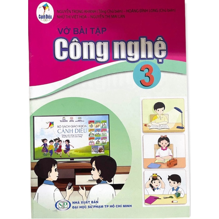Sách - Vở bài tập Công Nghệ 3 CD (Mới) và 2 tập giấy kiểm tra cấp 1