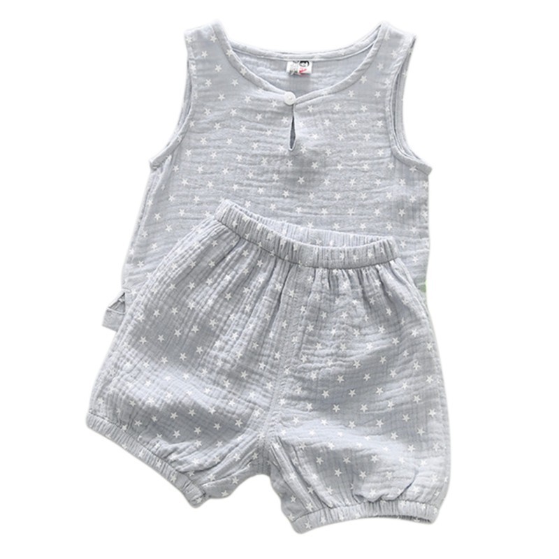 Bộ đồ cộc tay+quần short cotton cho bé