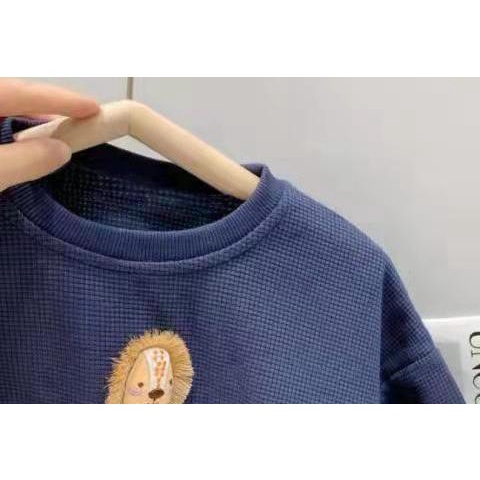 Áo Sweater thể thao tay dài kiểu Hàn Quốc dễ thương cho bé trai