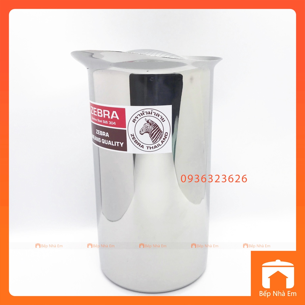 Ca Rót Nước Inox 304 ZEBRA Không Nắp 1.9L Cao Cấp - 115011 - Hàng Nhập Khẩu Thái Lan