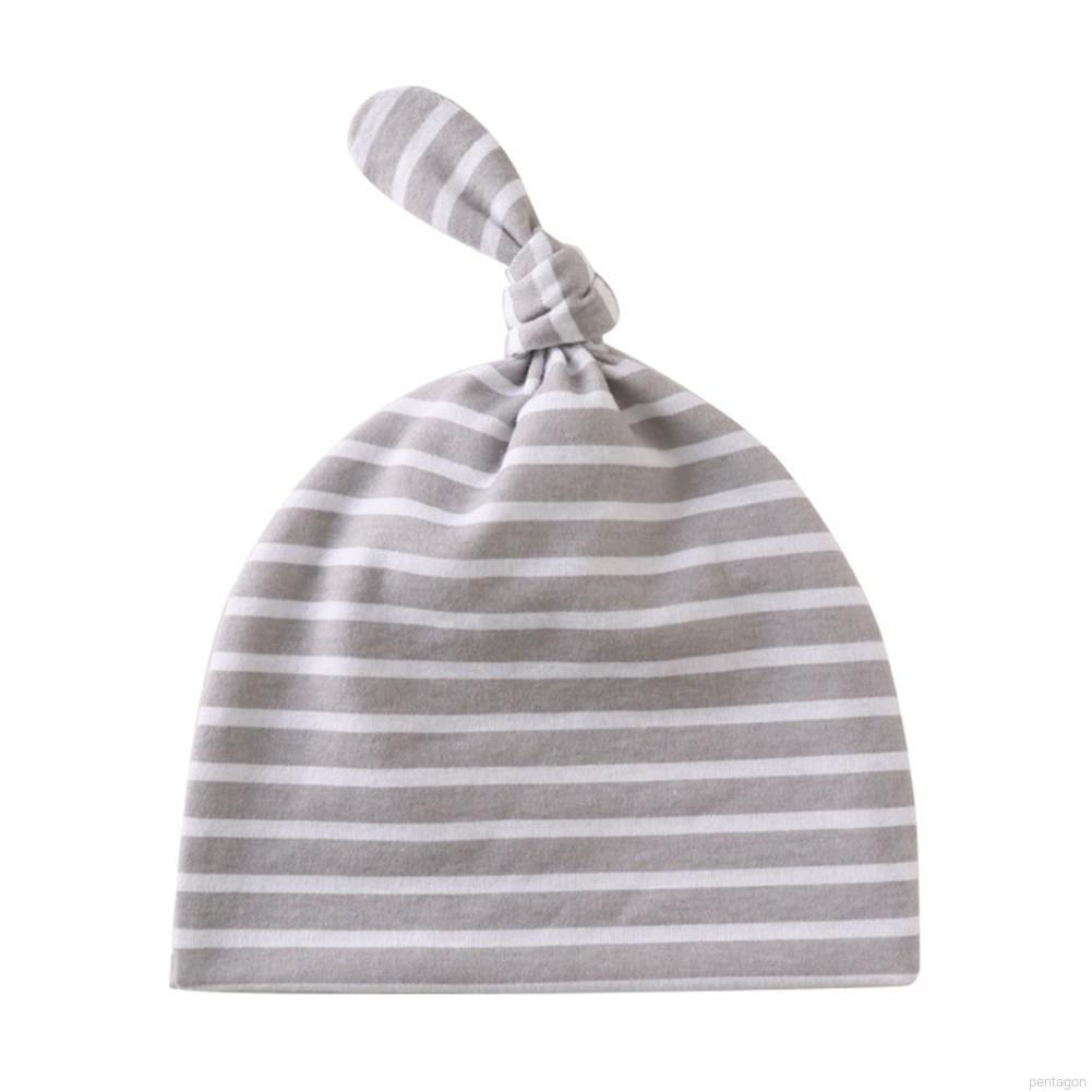 Mũ Cotton Họa Tiết Ngôi Sao Và Kẻ Sọc Cho Bé Sơ Sinh 0-2 Tuổi