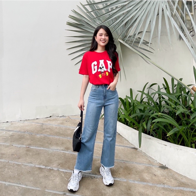 Áo thun in gap mickey dễ thương vnxk