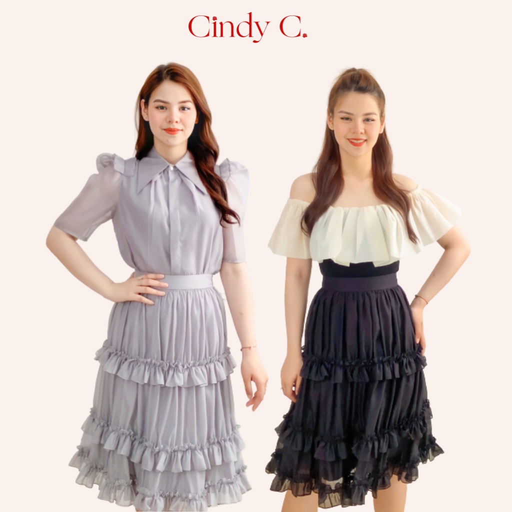 Chân Váy Dài Lizbeth Cindy C Chất Liệu Organza 22961