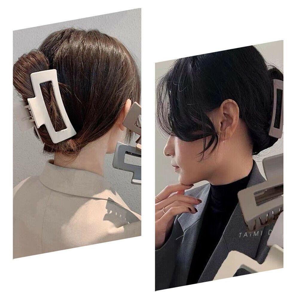 Kẹp Tóc Càng Cua Lớn Màu Sắc Cầu Vồng Thời Trang Cho Nữ