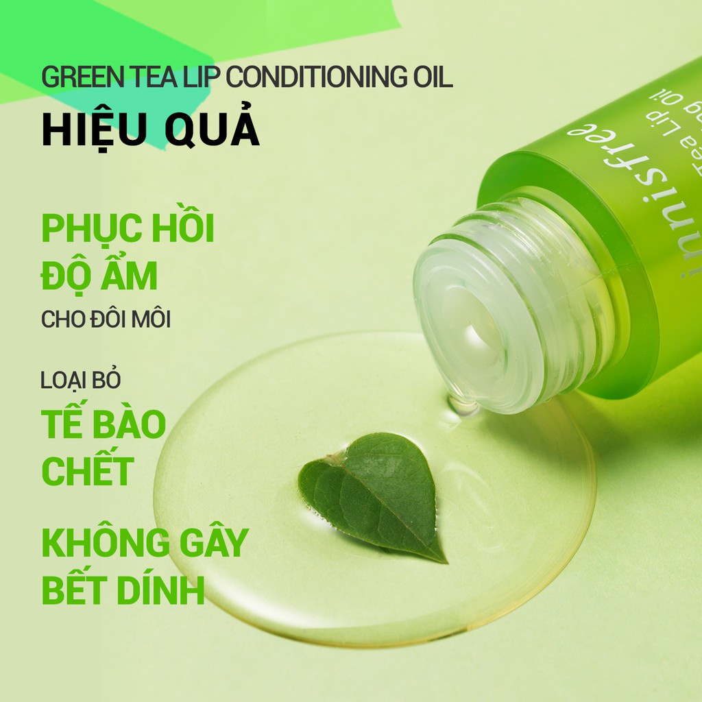 [Mã COSIF05 giảm 10% đơn 400K] Dầu dưỡng môi hương trà xanh innisfree Green Tea Lip Conditioning Oil 4.5g