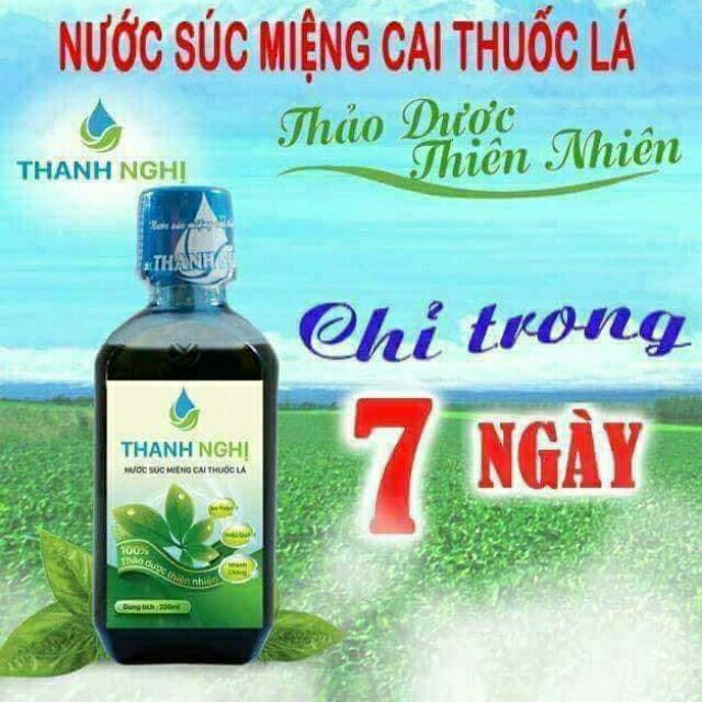 BỘ 2 CHAI CAI THUỐC LÁ THUỐC LÀO THANH NGHỊ