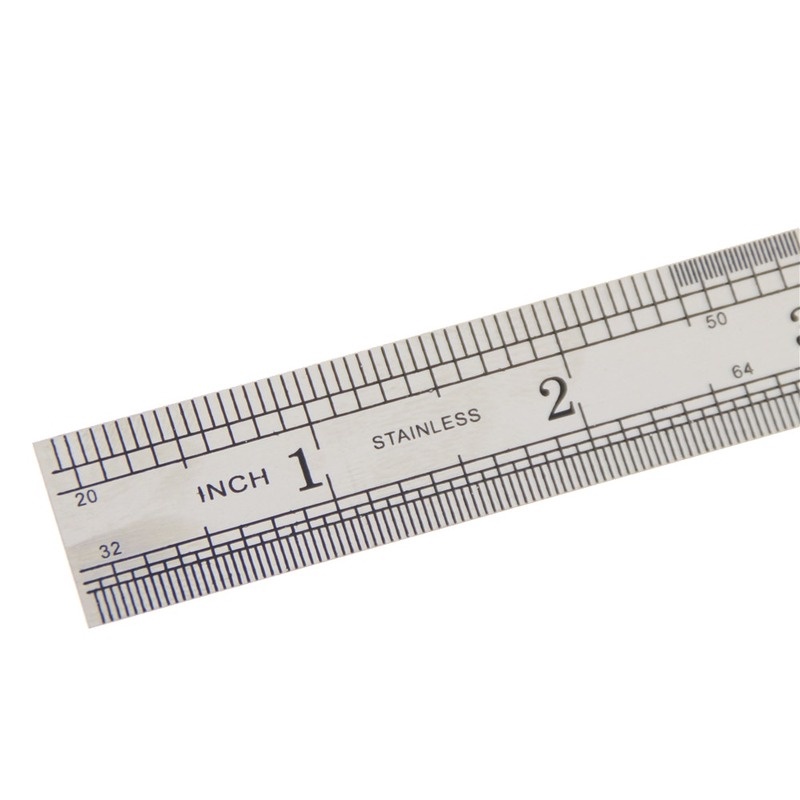 Thước thép không gỉ đo hai mặt có độ chính xác cao 15cm