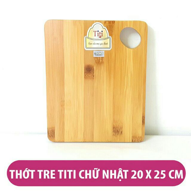 Thớt tre Titi chữ nhật 20x25 cm