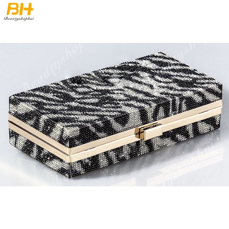 Ví Cầm Tay Dự Tiệc Thiết Kế Mới Đính Đá Cao Cấp Thời Trang Theo Phong Cách Âu Mỹ Cho Nữ