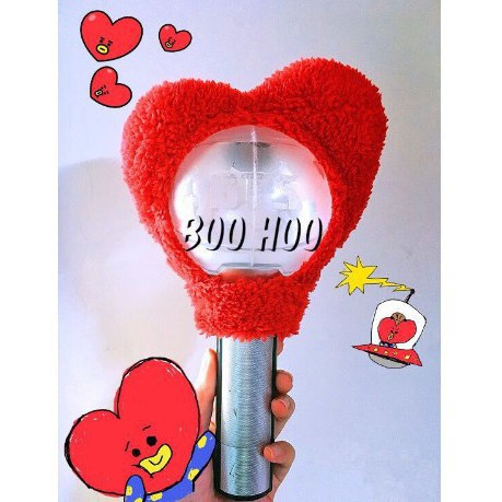 Nắp chụp lightstick in hình nhóm nhạc Hàn Quốc BTS Army