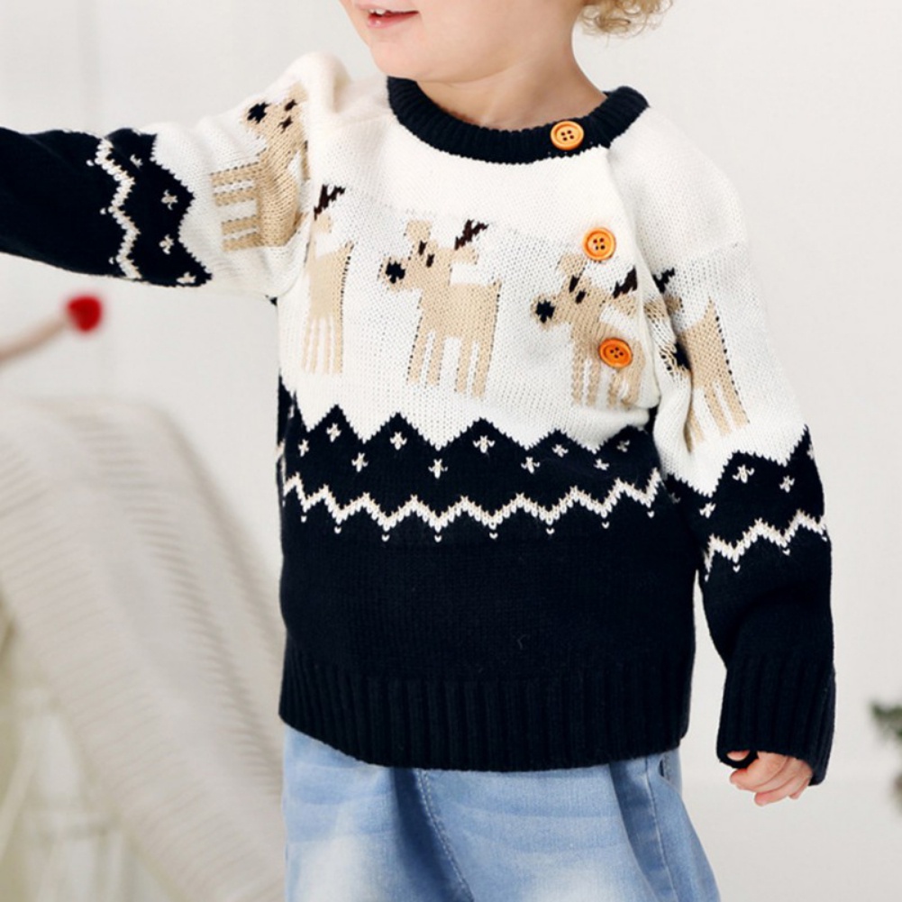 Áo khoác sweater phong cách giáng sinh cho bé