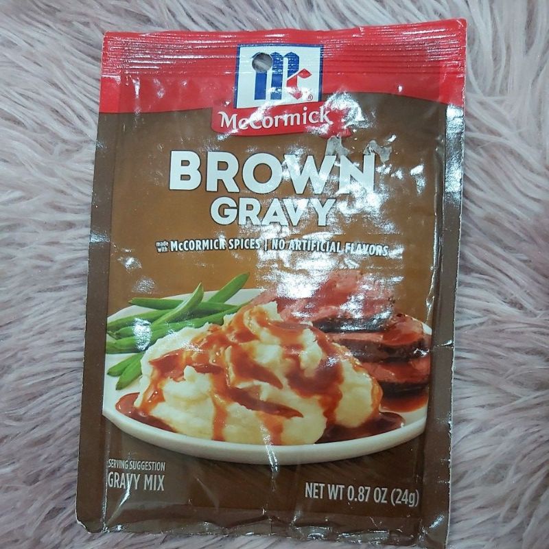 Bột sốt, chấm thịt nướng, rau củ xào Brown Gravy của McCormick 24g