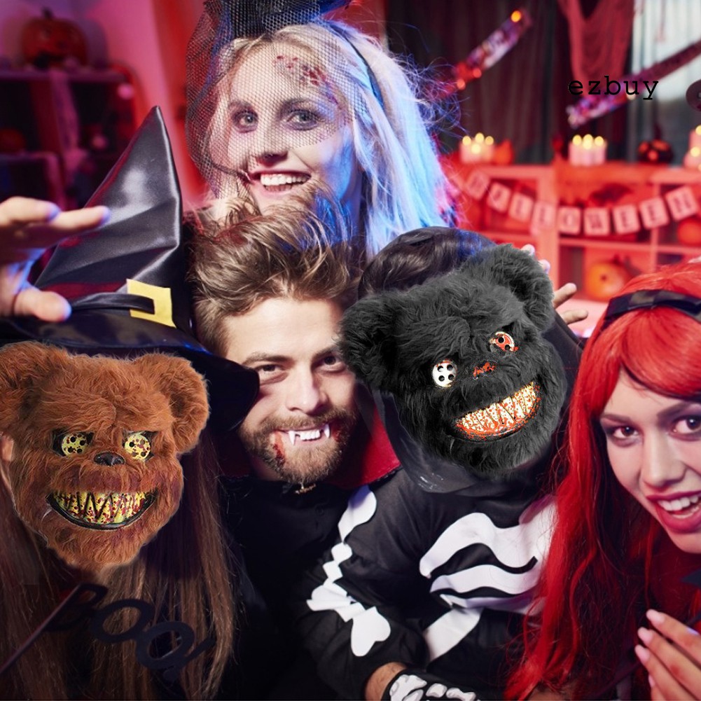 Mặt nạ gấu/thỏ đẫm máu đáng sợ kinh dị hóa trang Halloween