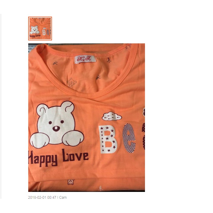 Bộ quần áo cotton dài tay mặc sau sinh cho mẹ, lật ngực tiện cho con bú