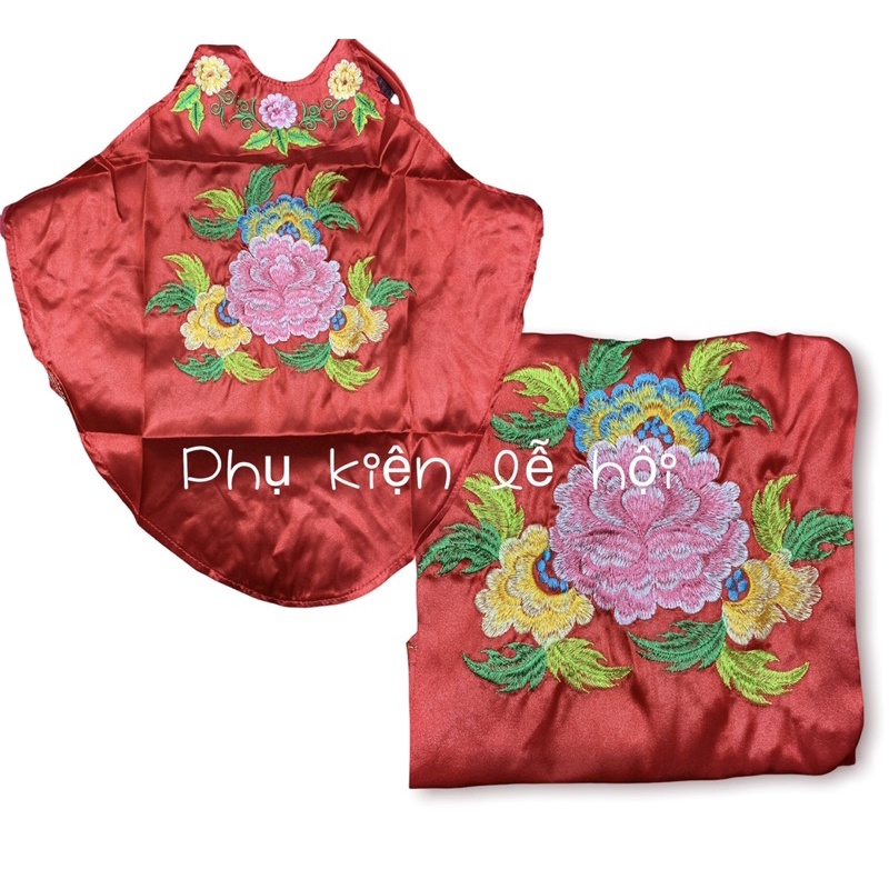 Yếm Ngực thêu, Yếm múa 🌺 CAO CẤP 🌺 thêu hoa mẫu đơn đủ màu loại to