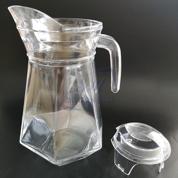 Bình rót nước thuỷ tinh cao cấp đáy góc cạnh dung tích 1.3 lít EH1028