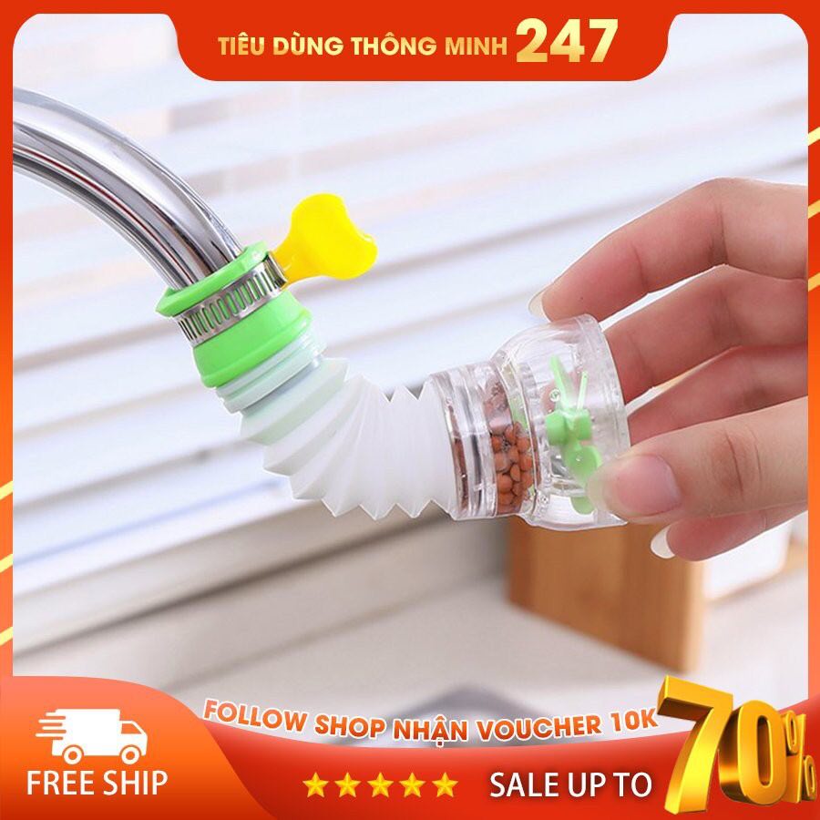 Đầu Vòi Rửa Chén Bát Tăng Áp - Có Bộ Lọc Xoay 360 Độ - Giúp Tiết Kiệm Nước