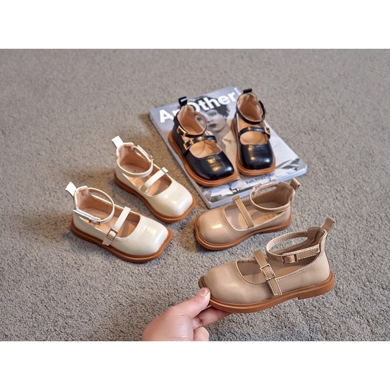 [ ORDER ] Giày da dáng vintage hàn quốc cho bé gái