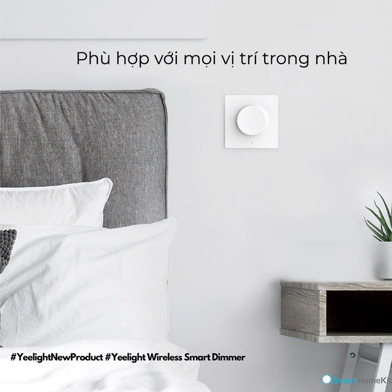 Điều khiển không dây Yeelight Smart Dimmer YLKG08YL - Dán tường điều khiển độ sáng đèn