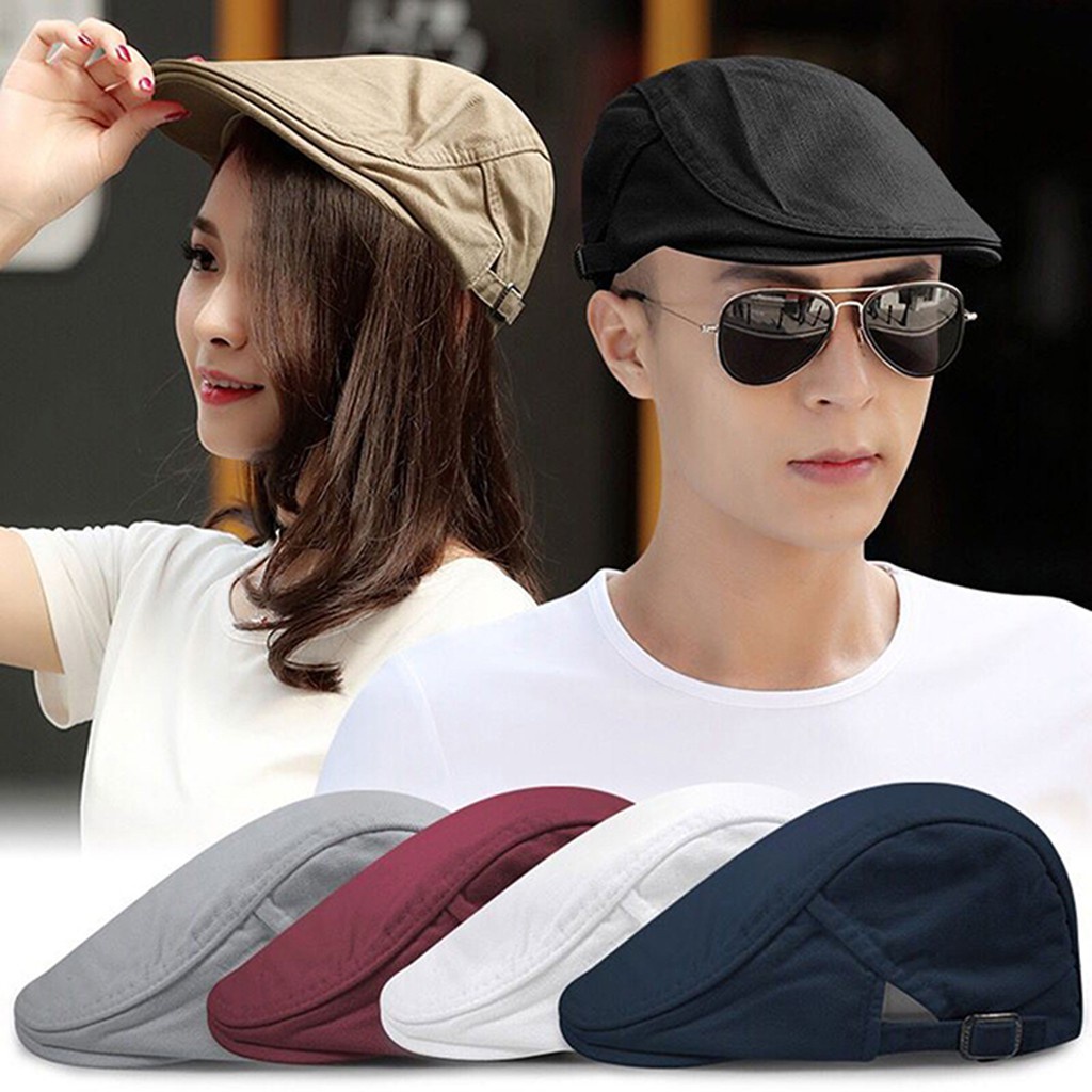Nón Beret Kiểu Mỏ Vịt Cho Nam Và Nữ, Mũ Lưỡi Trai Hàn Quốc Thoáng Mát Chất Vải Kaki Cao Cấp Chống Nắng Và Thời Trang