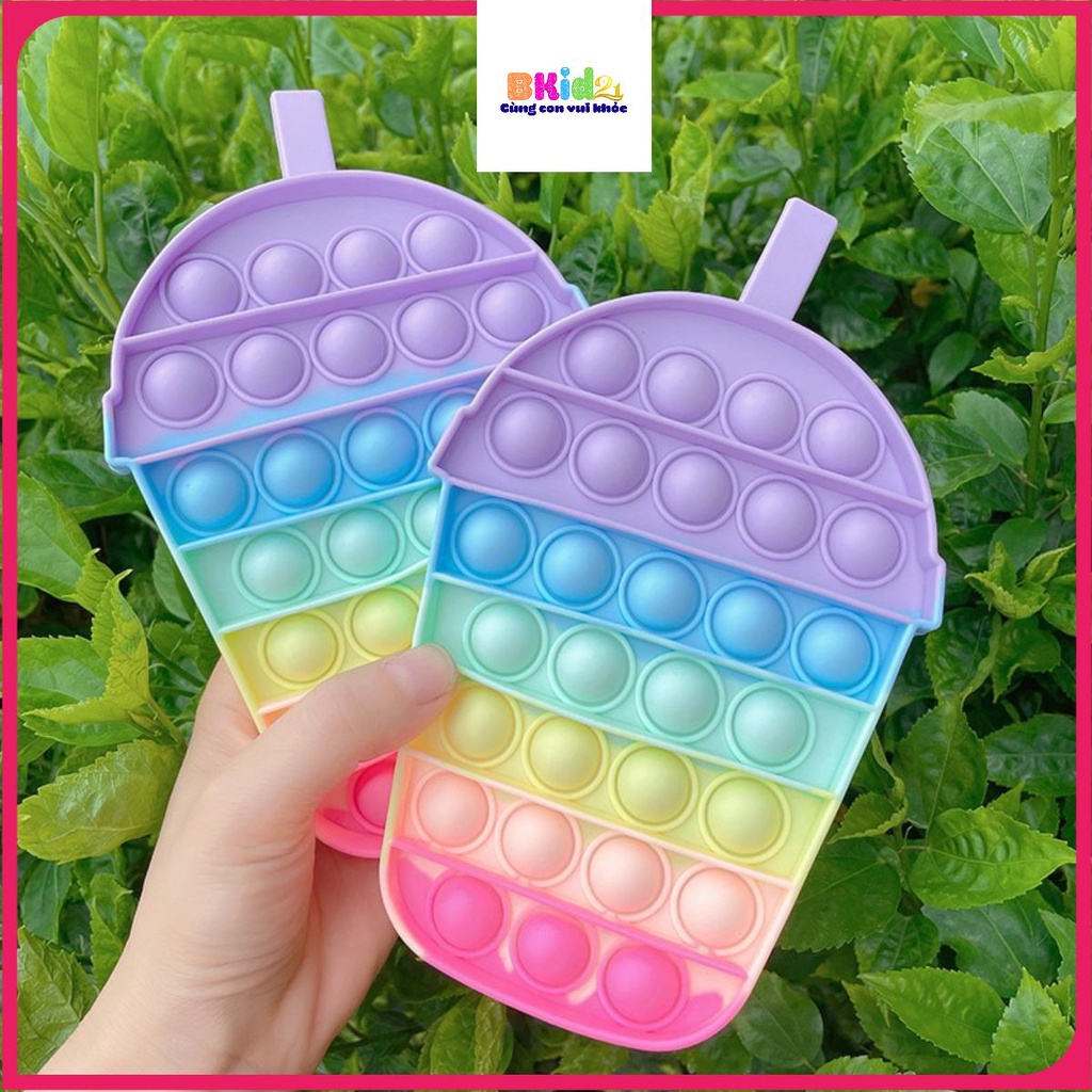 Đồ chơi giải trí thông minh Pop It 2021 giúp giảm căng thẳng hiệu quả cho người lớn và trẻ em BKid21