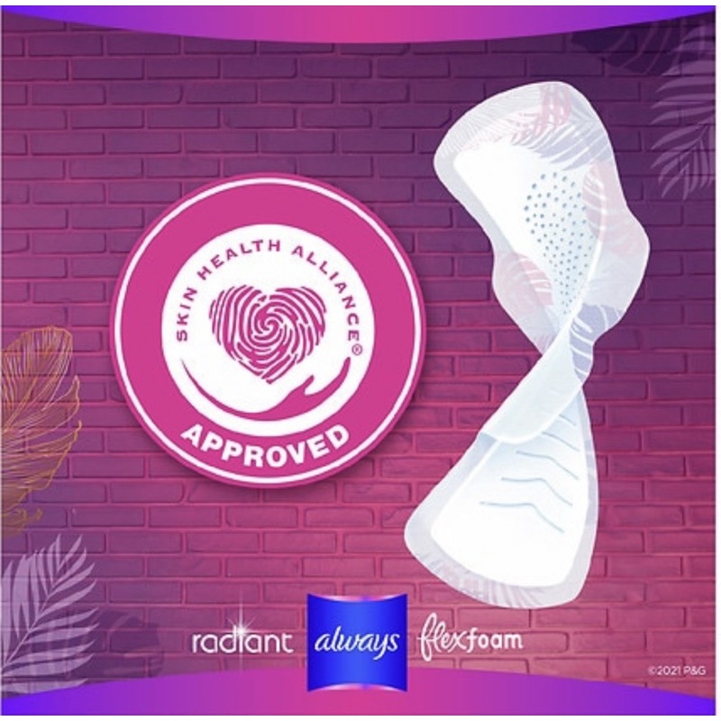 USA_Băng vệ sinh ALWAYS RADIANT with FlexFoam hộp 38 miếng