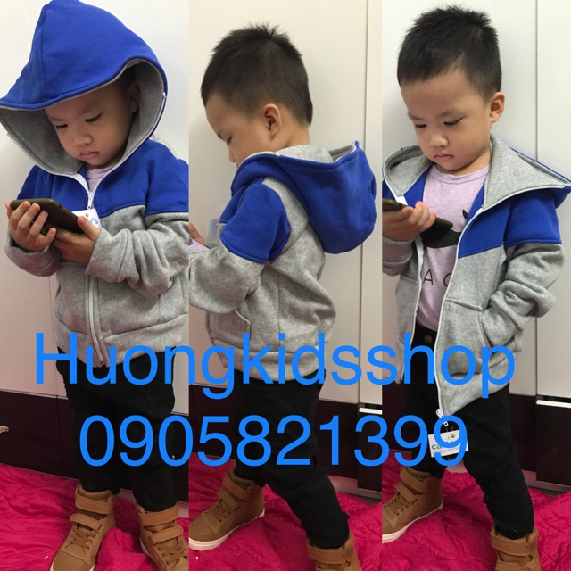 Áo khoác Adidas xanh-xám(10-40kg)