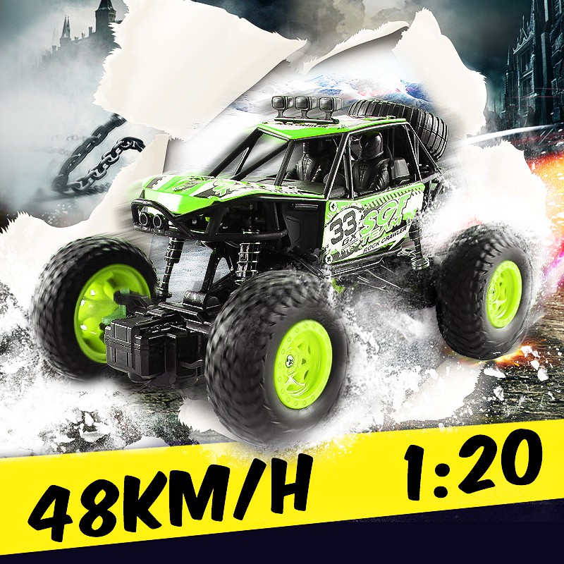 ROCK CRAWLER RC Xe Địa Hình Điều Khiển Từ Xa 2.4ghz 4 Bánh Tỉ Lệ 1 / 20