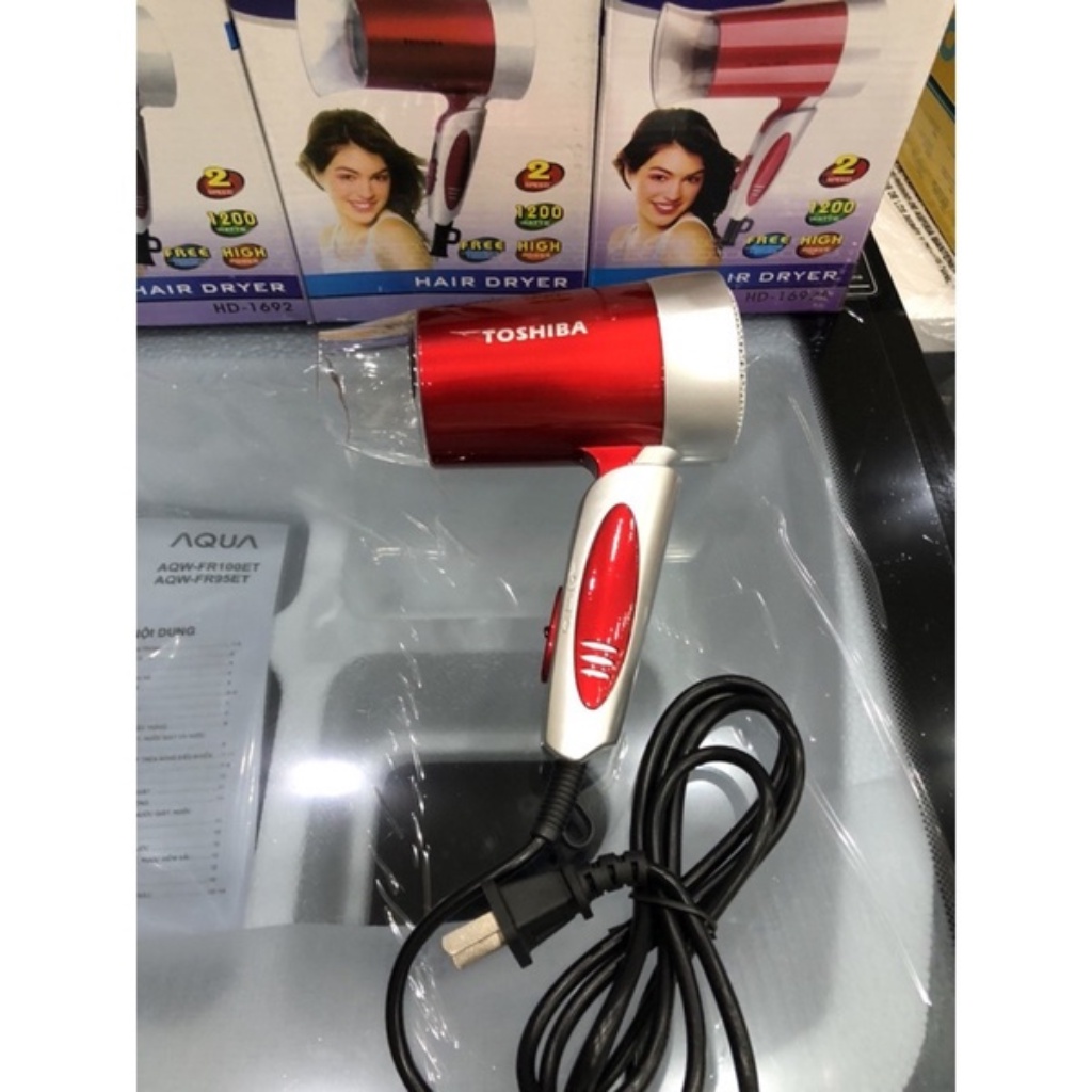 Máy sấy tóc toshiba 2 chế độ nóng lạnh hd -1692 máy tạo kiểu tóc toshiba hd1692 1200w