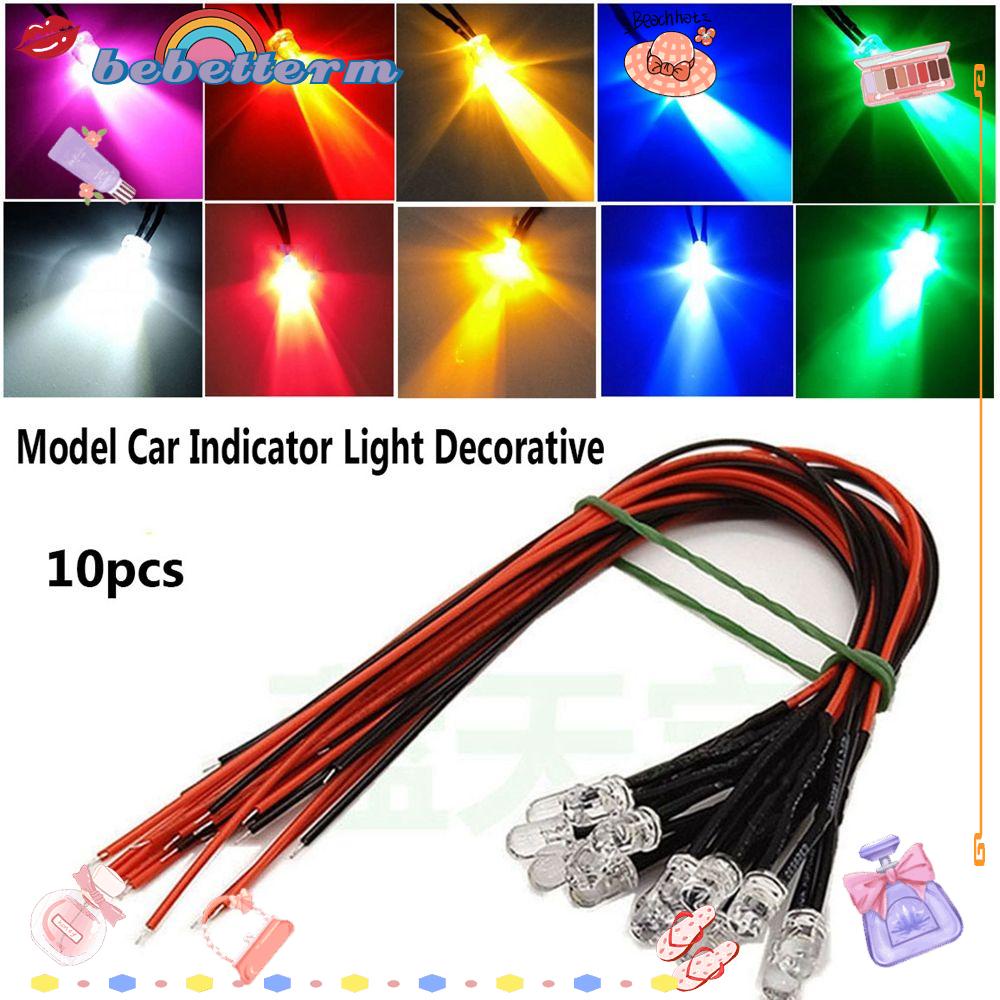 Set 10 đèn LED G63 1/14 Tamiya SCX10 SCANIA RC 1/10 3mm 12V chuyên dụng cho xe tải đồ chơi