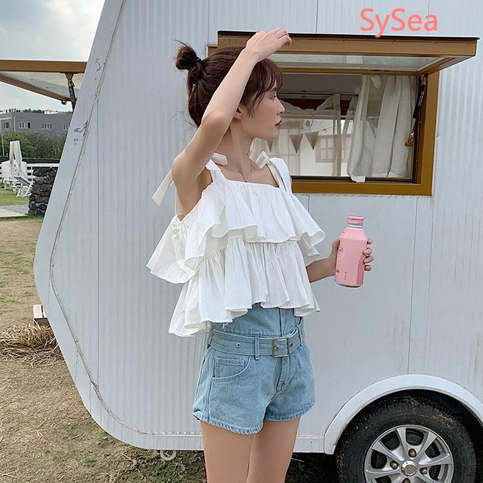 Áo Nữ Hai Dây Dáng Rộng Phong Cách Hàn Quốc Thời Trang Mùa Hè | BigBuy360 - bigbuy360.vn