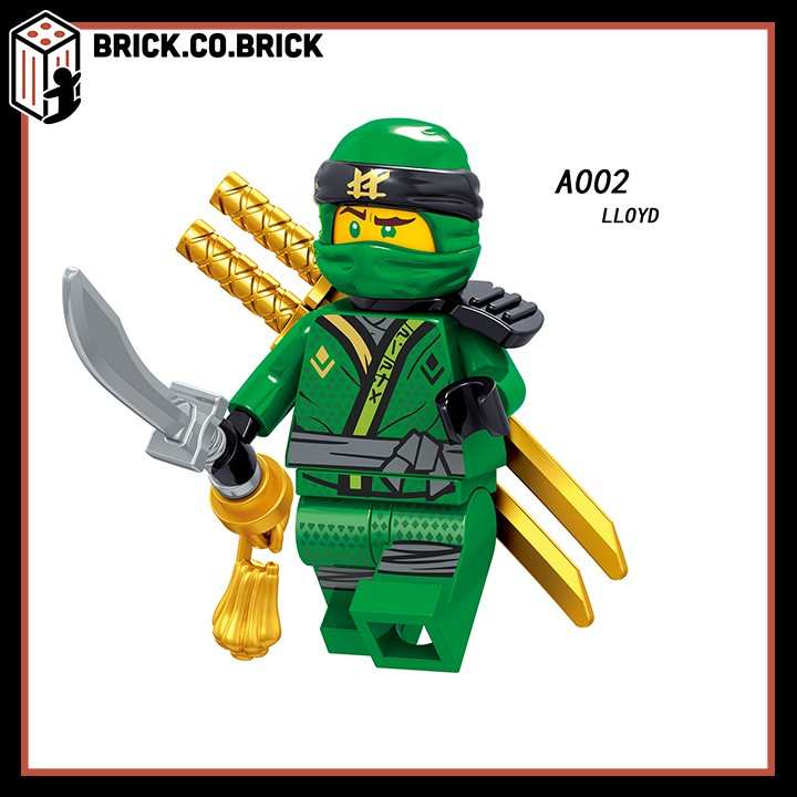 Lego Ninja Phantom Đồ Chơi Lắp Ráp Minifigure Và Non Lego Nhân Vật Hồ Ly Samurai Akita Zane Nya Kai Jay A001-A008