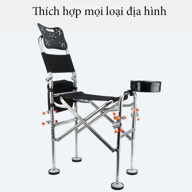 Ghế Câu Đài Cá Chép - ghế câu cá địa hình full phụ kiện , ghế câu đa năng