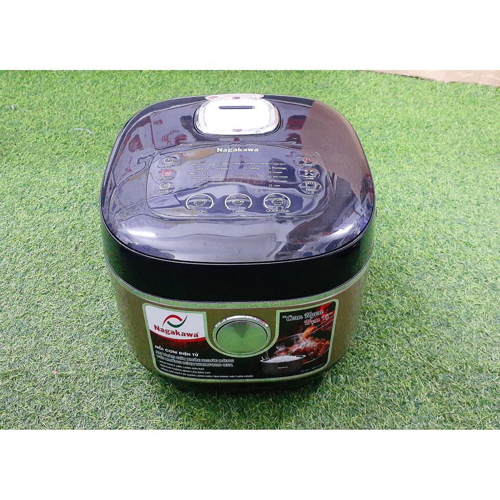 Nồi cơm điện tử Nagakawa NAG-0123, 1.5L, lòng niêu, mâm nhiệt cong, BH chính hãng 12 tháng | BigBuy360 - bigbuy360.vn