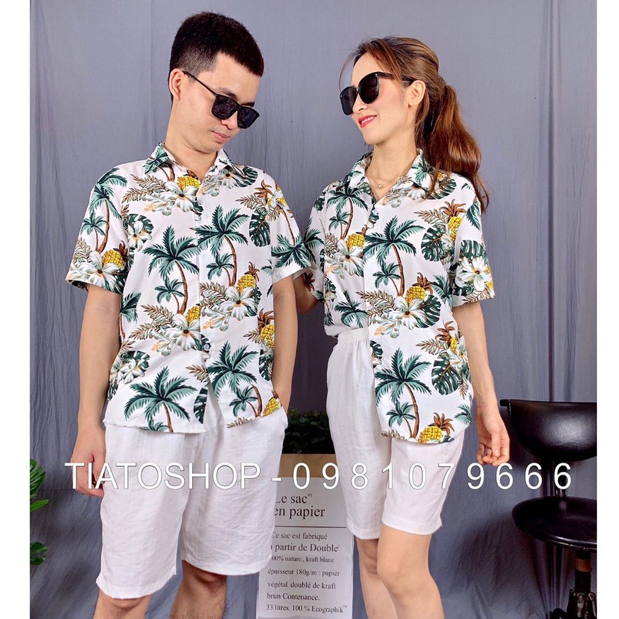 [Giá xả hàng hôm nay] ĐỦ SIZE - Áo sơ mi hoạ tiết đi biển Chất Kate thái loại 1 | BigBuy360 - bigbuy360.vn