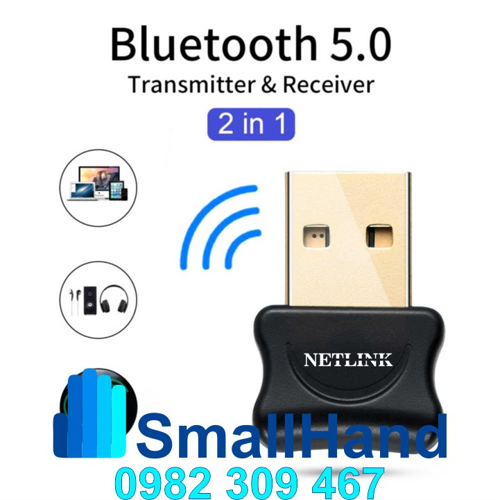 USB Bluetooth 5.0 Netlink – Chính Hãng Netlink bảo hành 1 năm – Hỗ trợ máy tính kết nối Bluetooth với các thiết bị khác