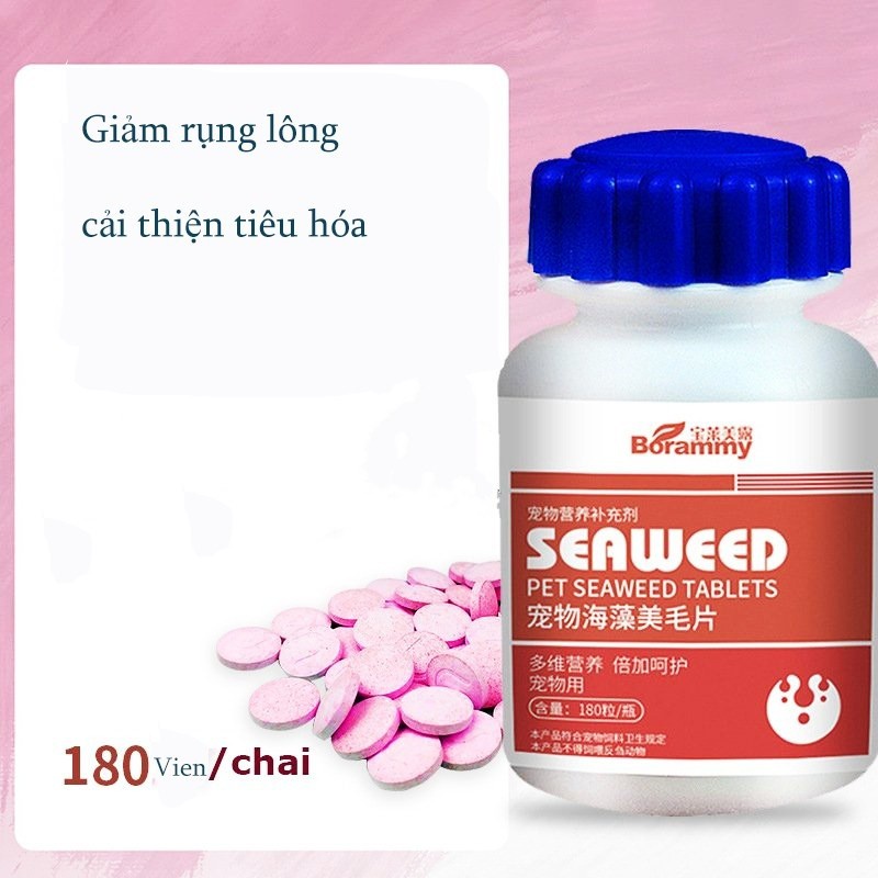 Viên Canxi, Dưỡng Lông, Lợi Khuẩn Đường Ruột, Nguyên Tố Vi Lượng Borammy Cho Chó Mèo – Mã PKCMK69