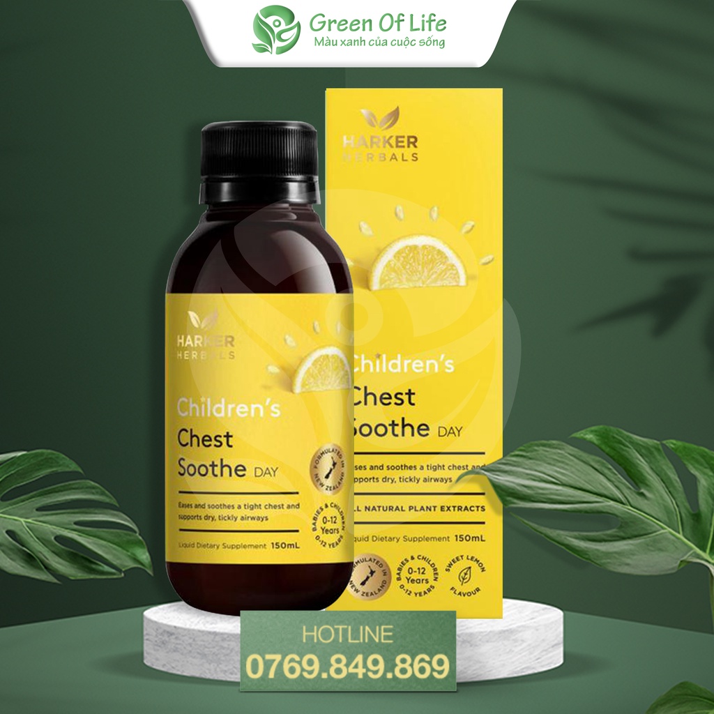 Siro Harker Herbal Children vàng ho khan cho bé 150ml