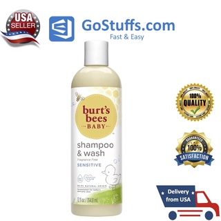Burt's Bees Baby Shampoo & Wash for sensitive Skin 354.8ml - Sữa tắm gội của bé dành cho nhạy cảm