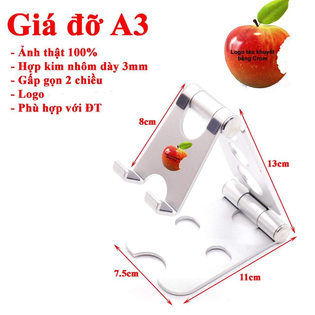 [Hàng đắt] Giá đỡ điện thoại hợp kim nhôm cho điện thoại, máy tính bảng, smartphone