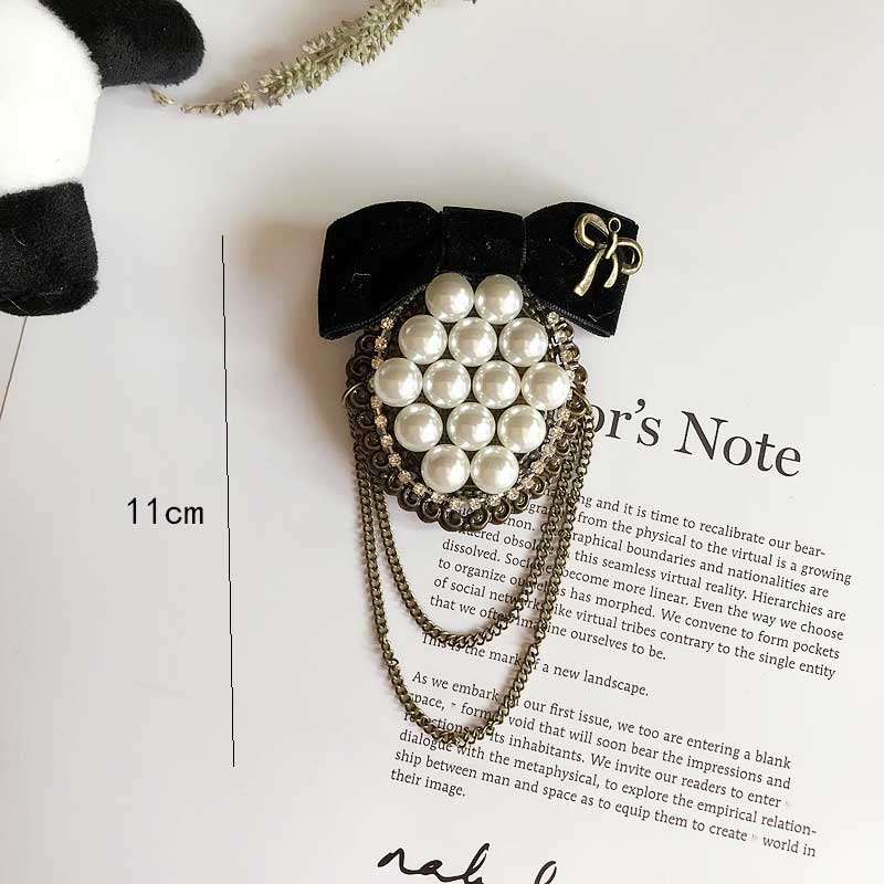 Ghim Cài Áo Kim Loại Hình Chú Ong Đính Ngọc Trai Thời Trang