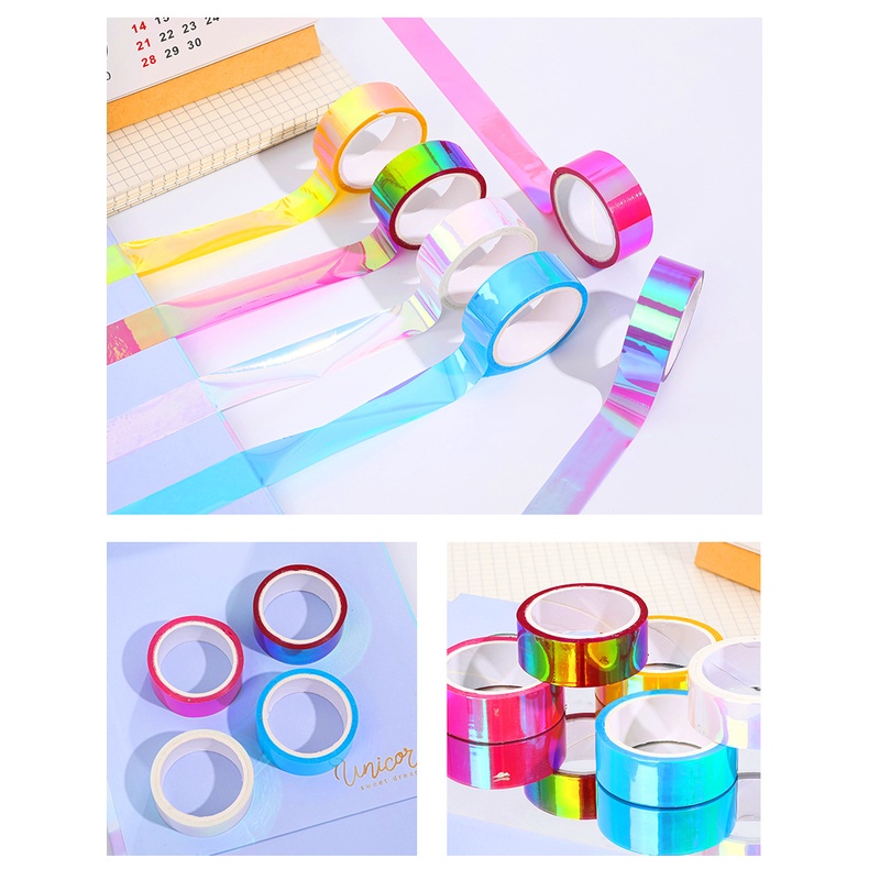 Băng Keo Washi Tape Tráng Ánh Hologram